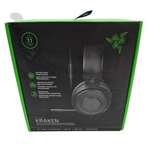 Razer Kraken Wired 7.1 Surround Sound Gaming Headset - Retractable Microphone